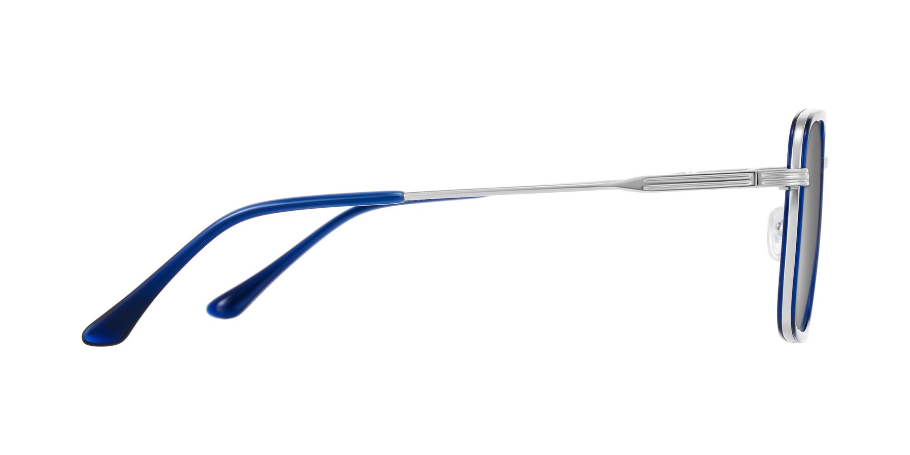 Side of Guadiaro in Blue/Silver with Silver Mirrored Lenses