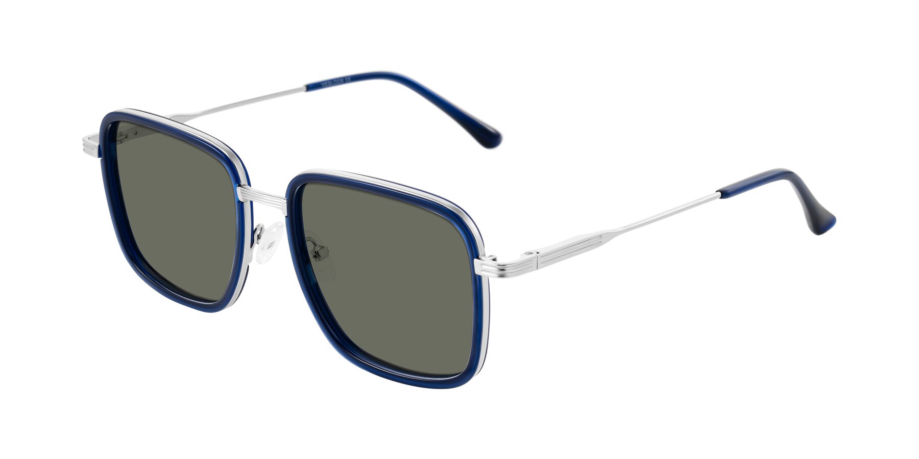 Angle of Guadiaro in Blue/Silver with Gray Polarized Lenses