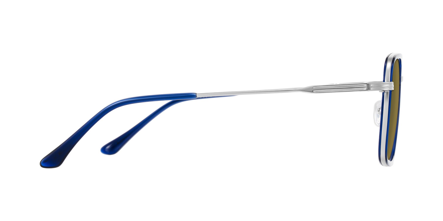 Side of Guadiaro in Blue/Silver with Brown Polarized Lenses