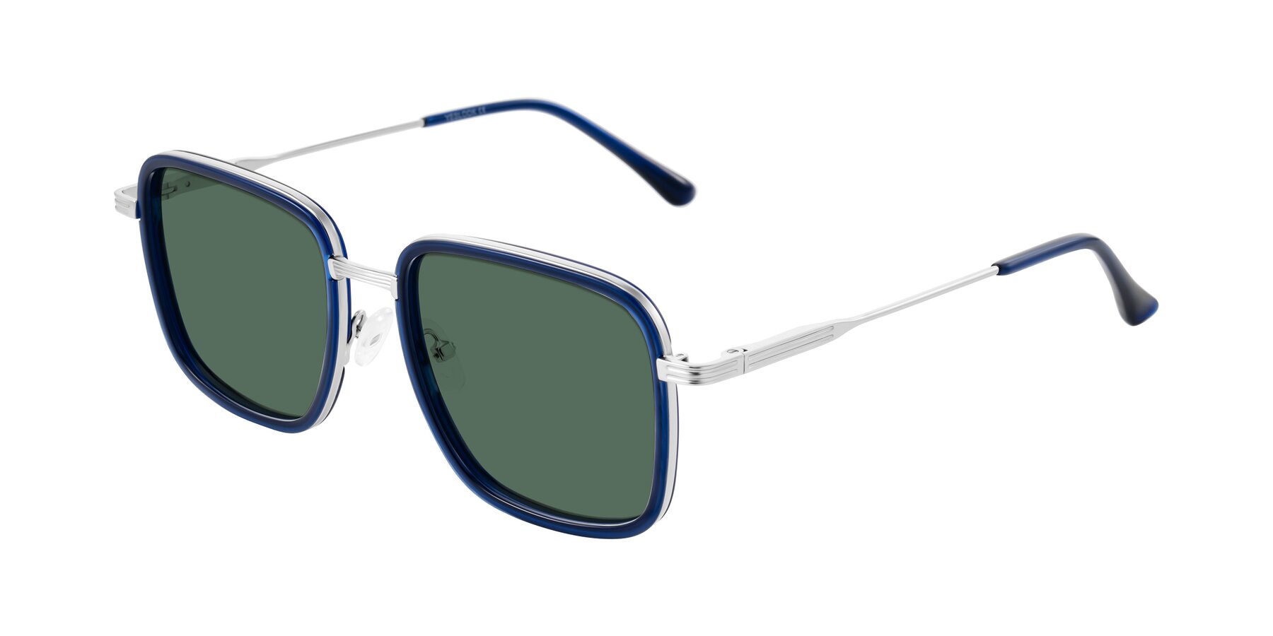 Angle of Guadiaro in Blue/Silver with Green Polarized Lenses
