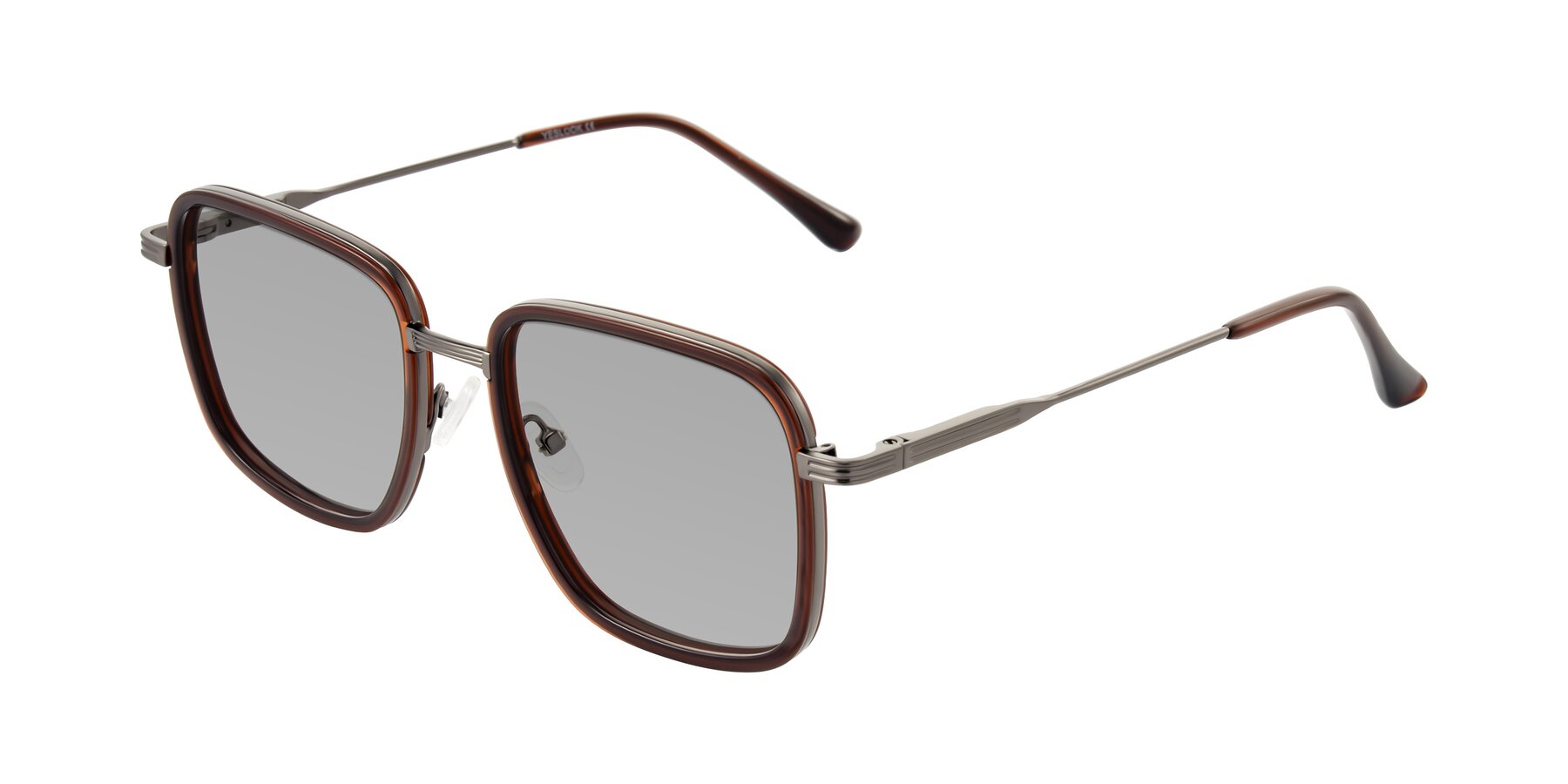 Angle of Guadiaro in Brown/Gunmetal with Light Gray Tinted Lenses