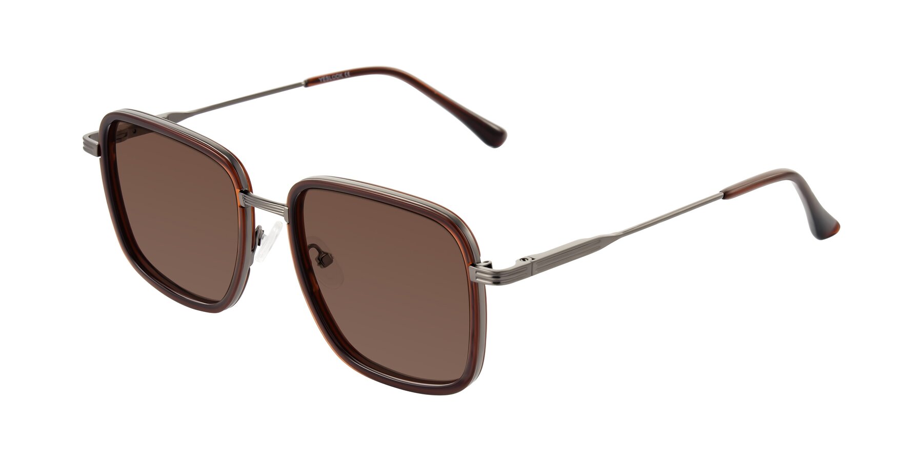 Angle of Guadiaro in Brown/Gunmetal with Brown Tinted Lenses