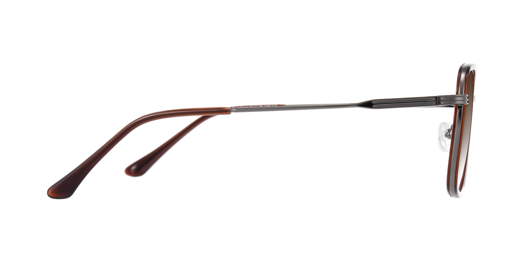 Side of Guadiaro in Brown/Gunmetal with Brown Gradient Lenses