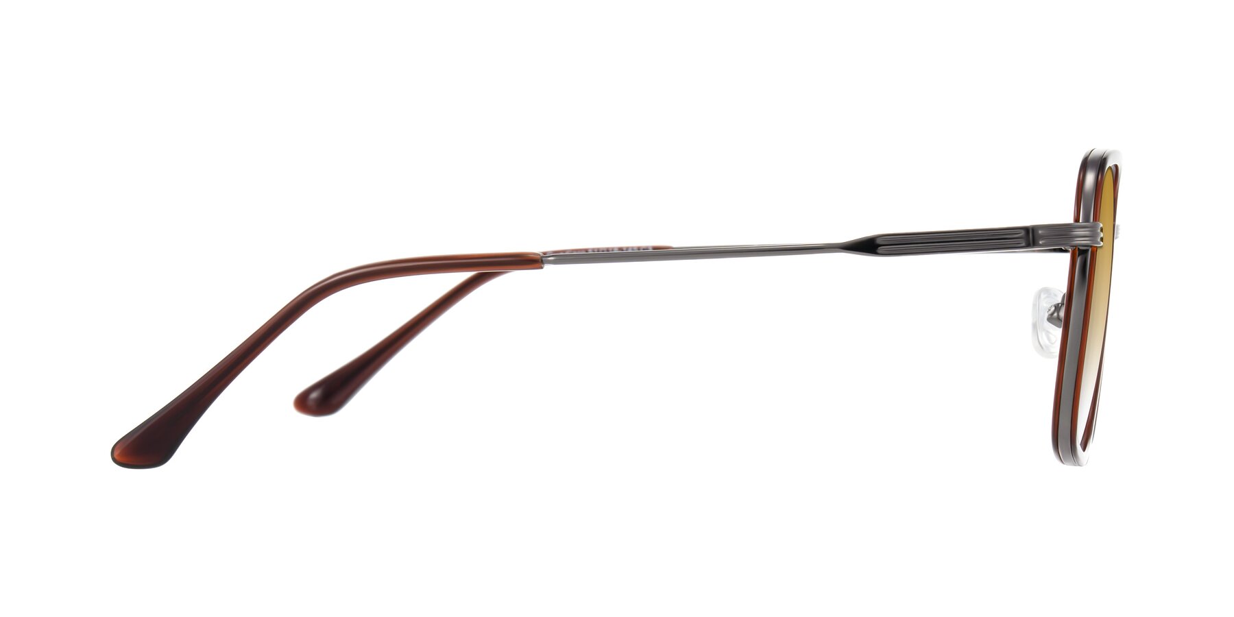 Side of Guadiaro in Brown/Gunmetal with Champagne Gradient Lenses