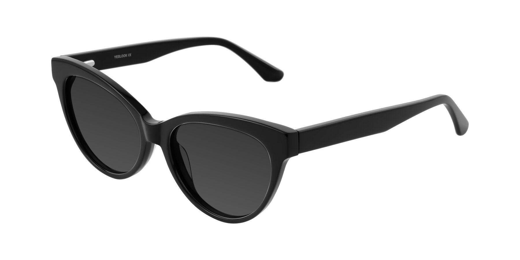 Angle of Carrick in Black with Gray Tinted Lenses