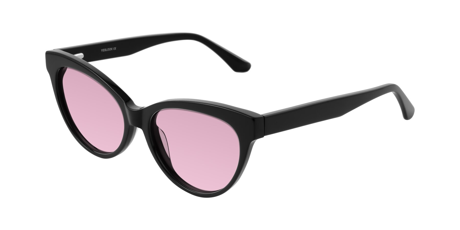 Angle of Carrick in Black with Light Wine Tinted Lenses