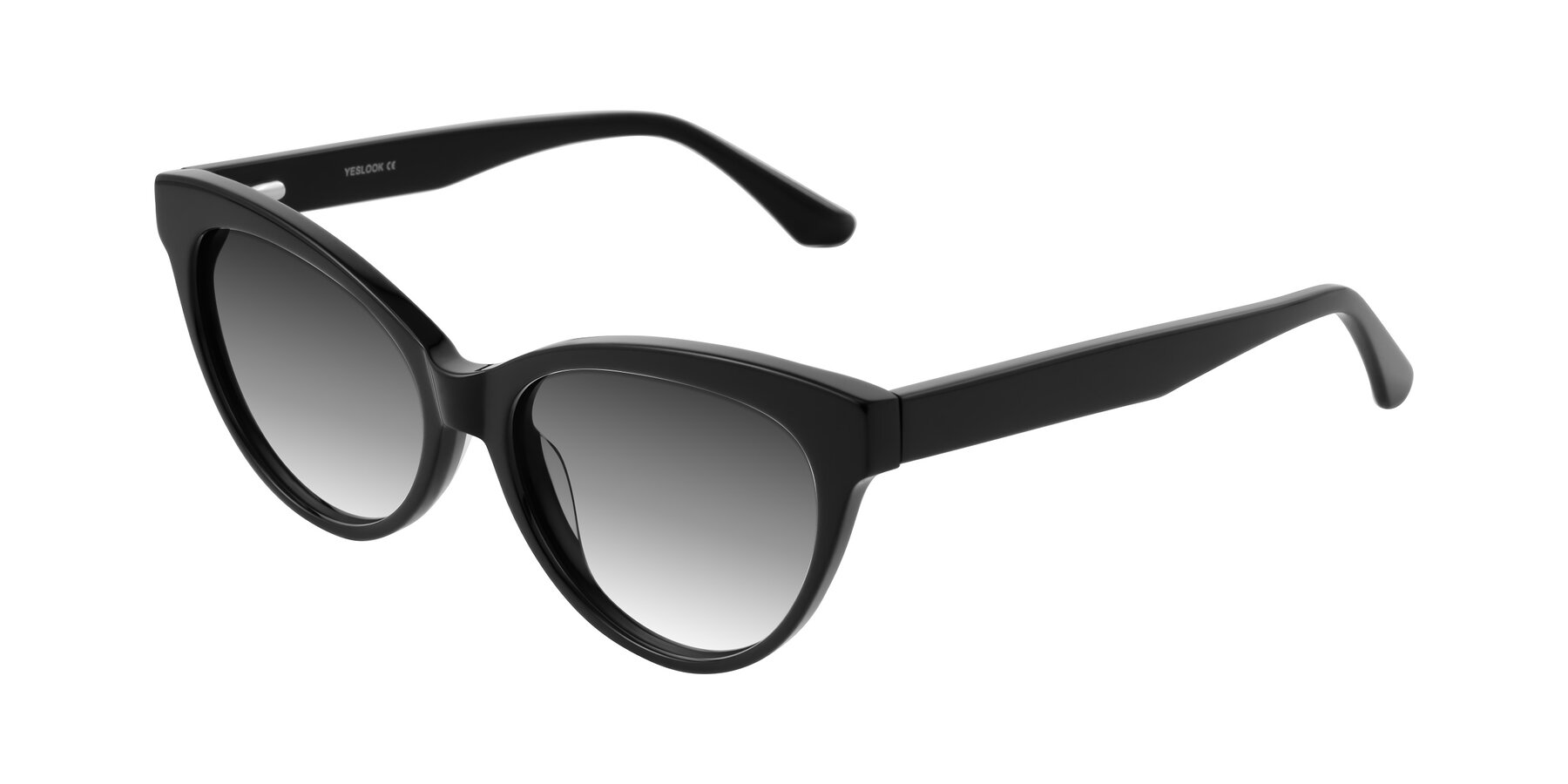 Angle of Carrick in Black with Gray Gradient Lenses