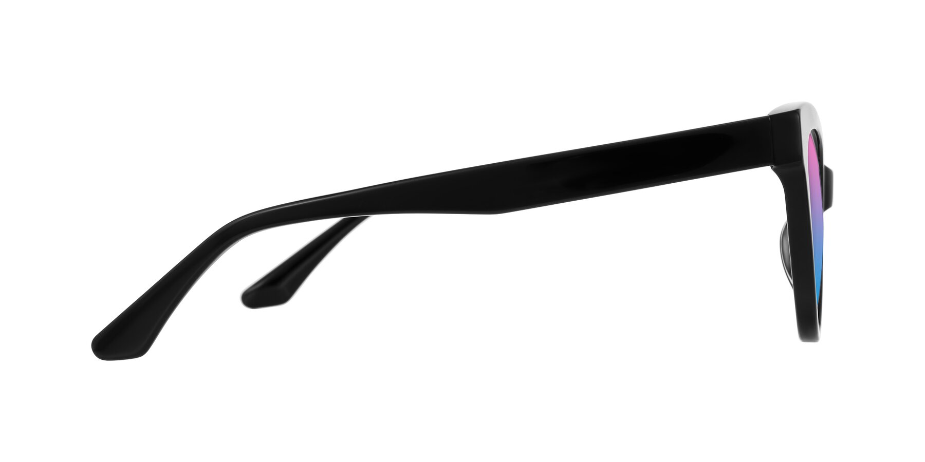 Side of Carrick in Black with Pink / Blue Gradient Lenses