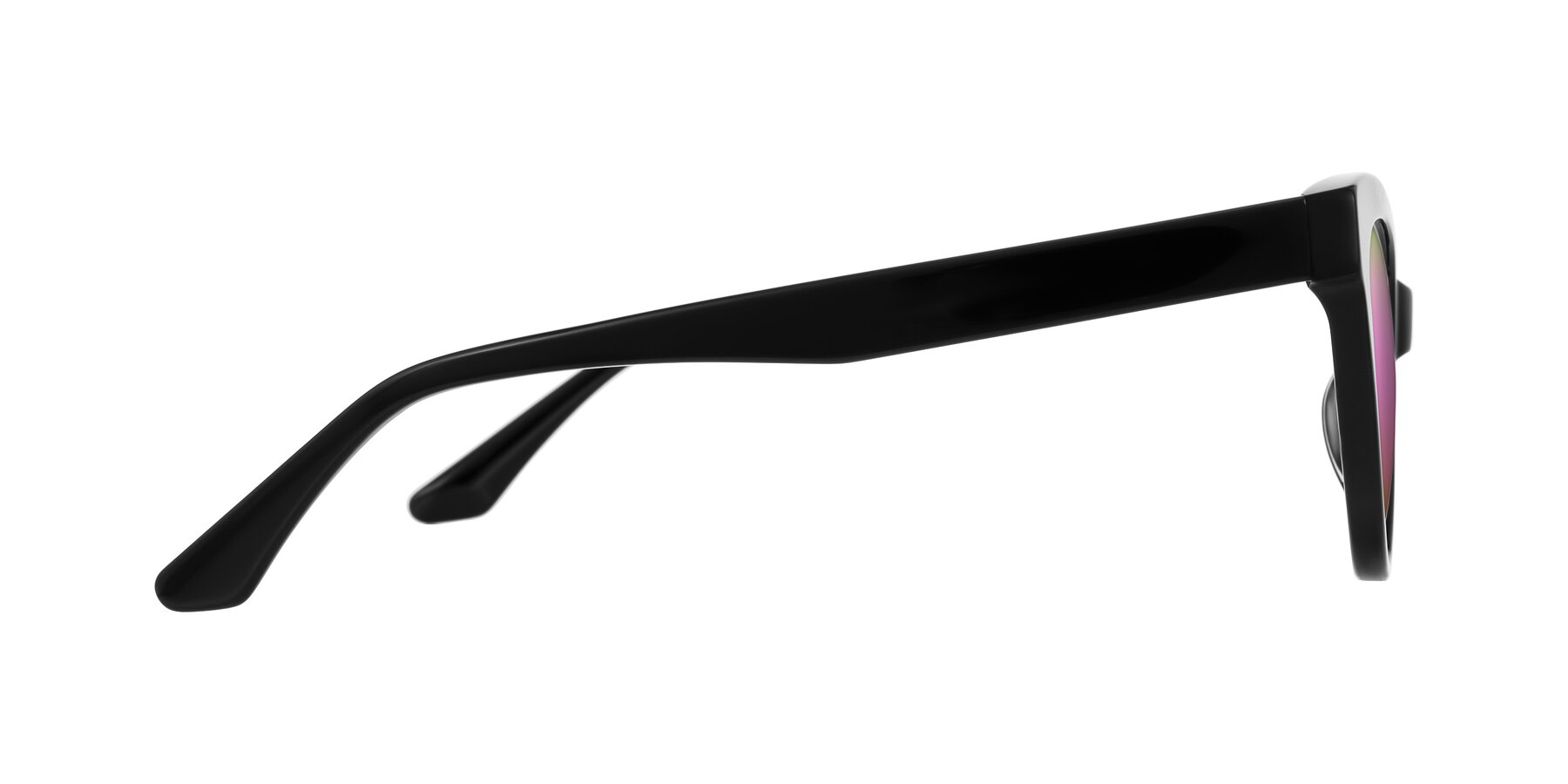 Side of Carrick in Black with Pink Mirrored Lenses