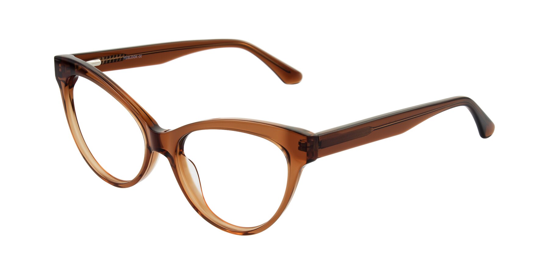 Angle of Carrick in Brown with Clear Eyeglass Lenses