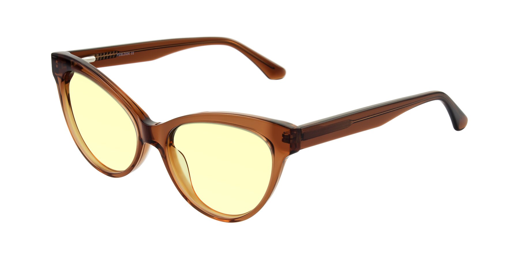 Angle of Carrick in Brown with Light Yellow Tinted Lenses
