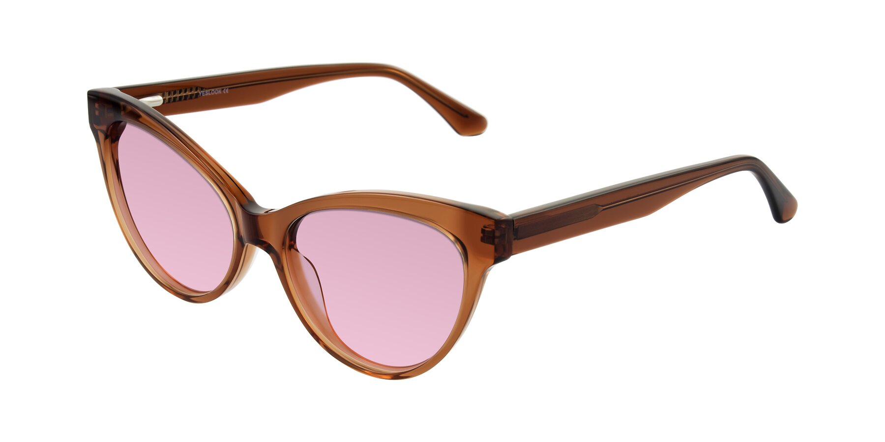 Angle of Carrick in Brown with Light Wine Tinted Lenses