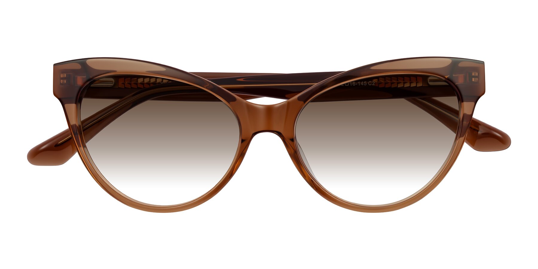 Folded Front of Carrick in Brown with Brown Gradient Lenses