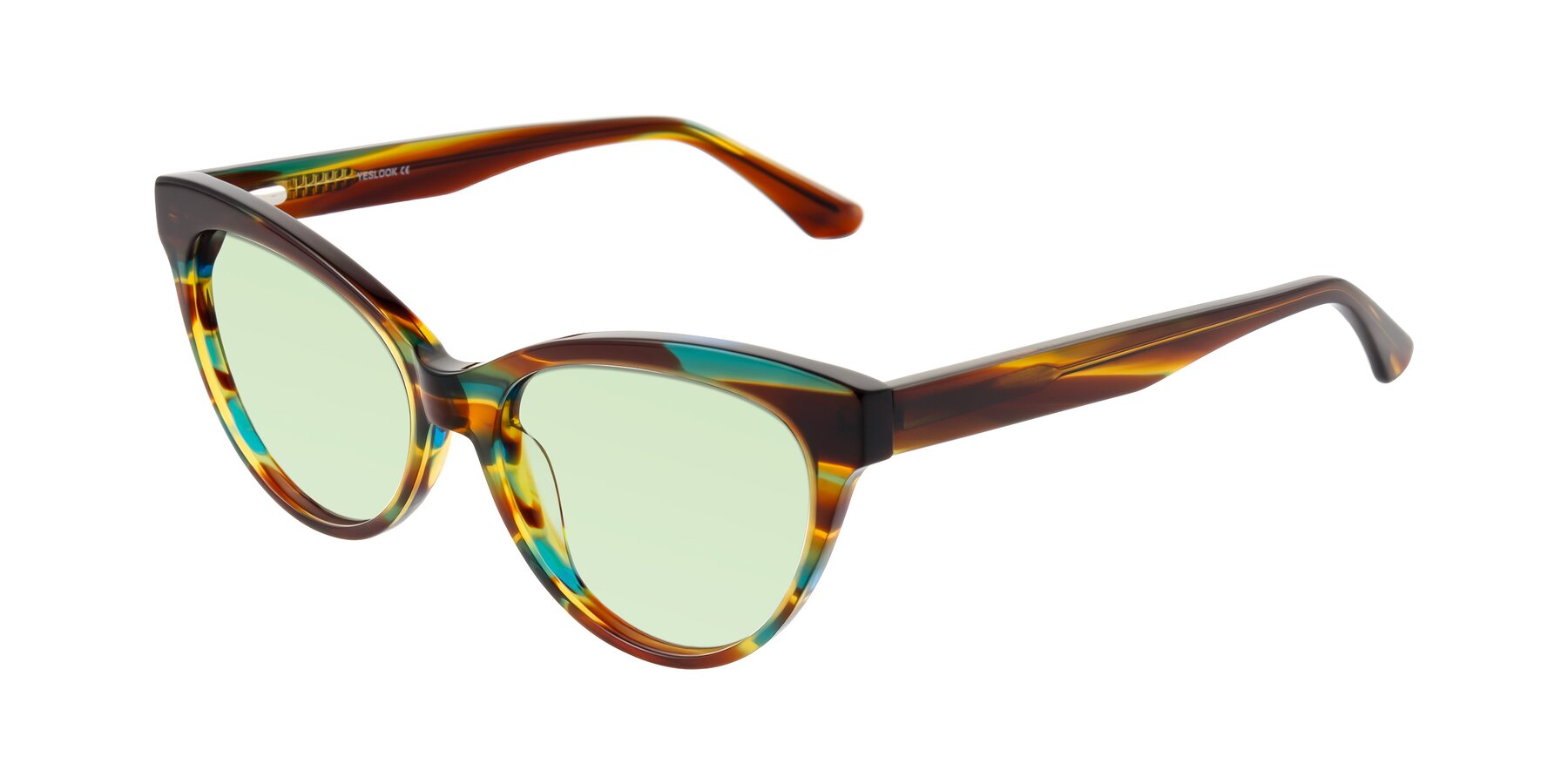 Angle of Carrick in Forest Tortoise with Light Green Tinted Lenses