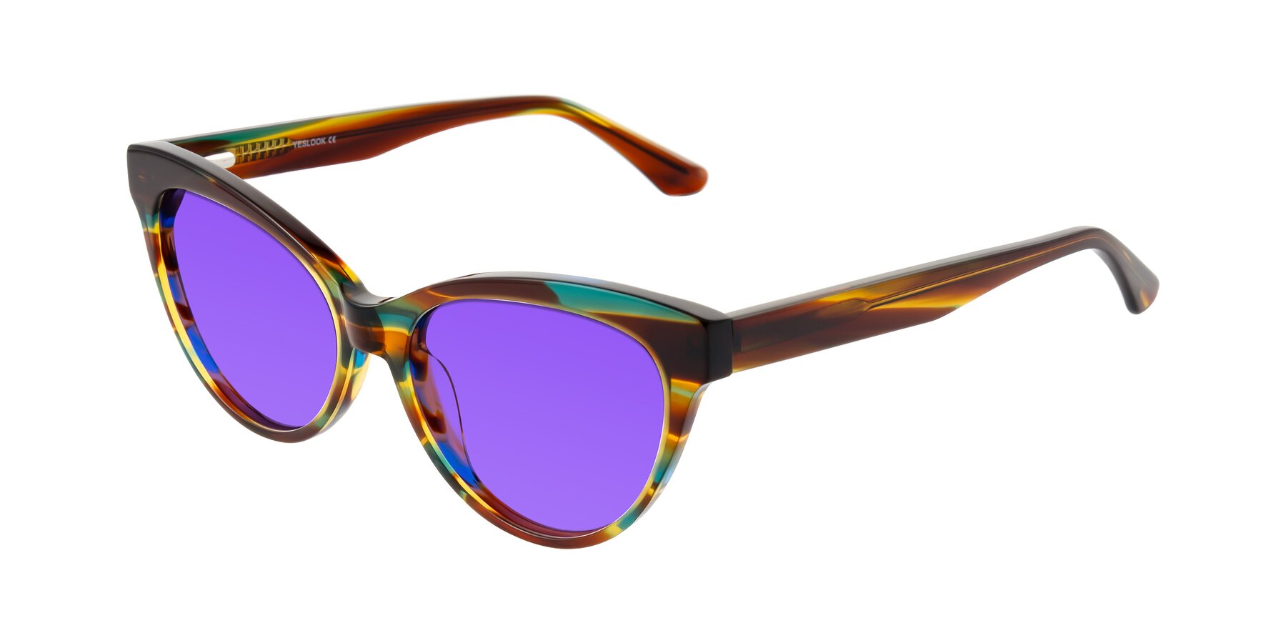 Angle of Carrick in Forest Tortoise with Purple Tinted Lenses