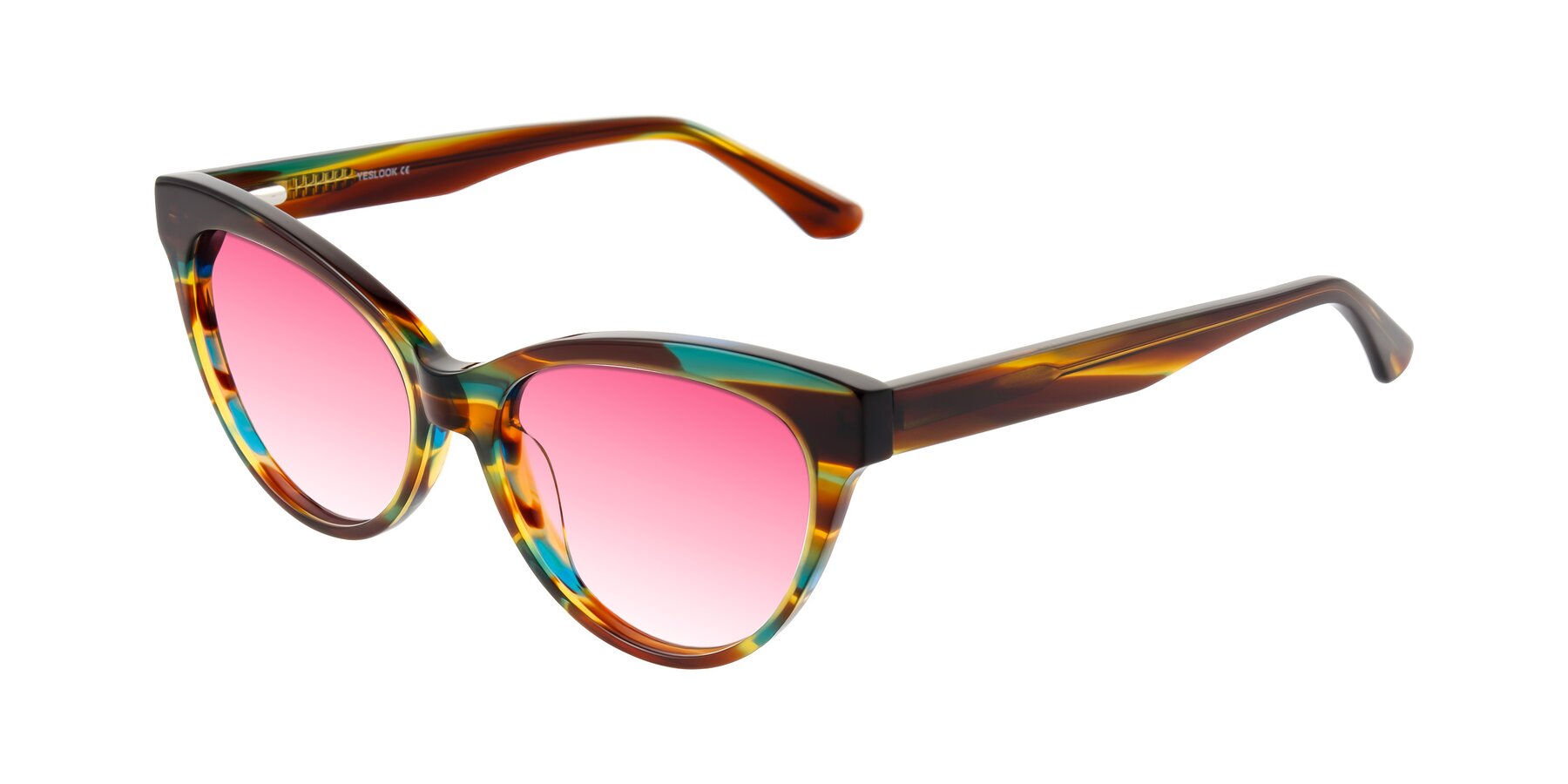 Angle of Carrick in Forest Tortoise with Pink Gradient Lenses
