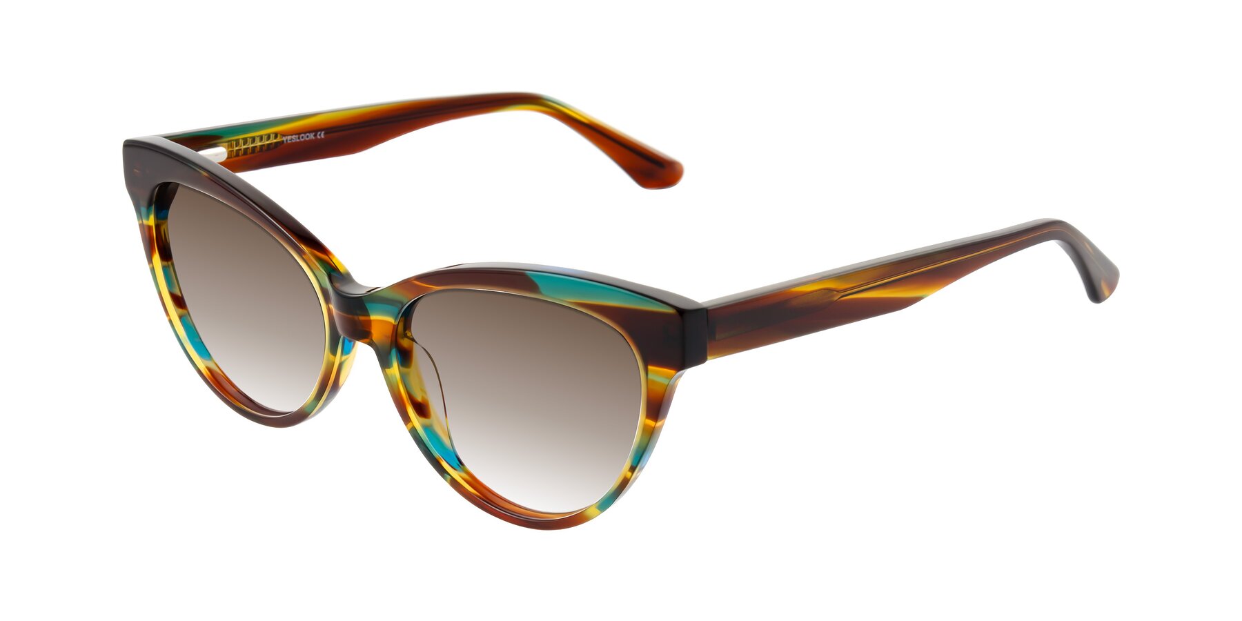 Angle of Carrick in Forest Tortoise with Brown Gradient Lenses