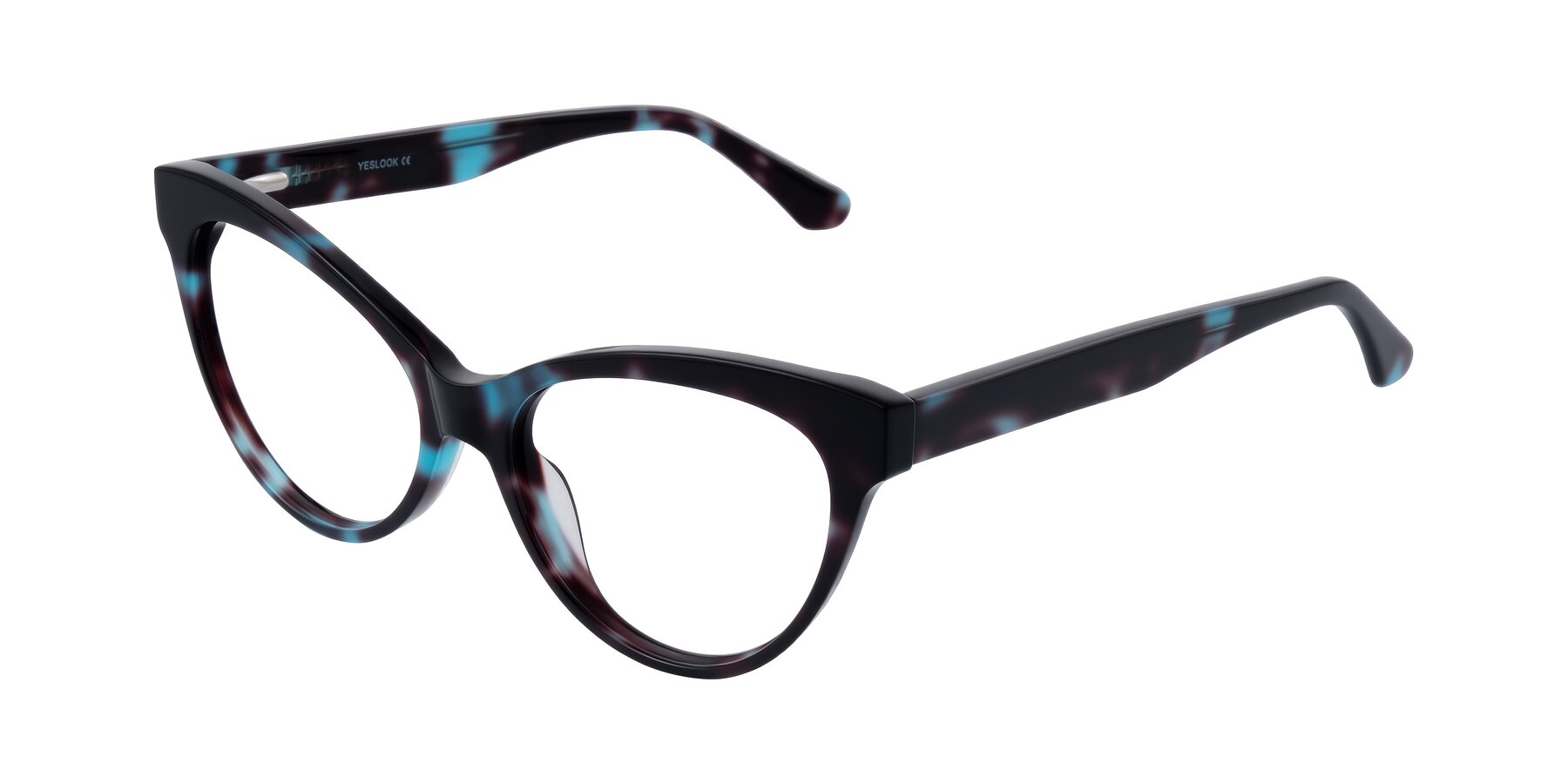 Angle of Carrick in Blue Shadow with Clear Eyeglass Lenses