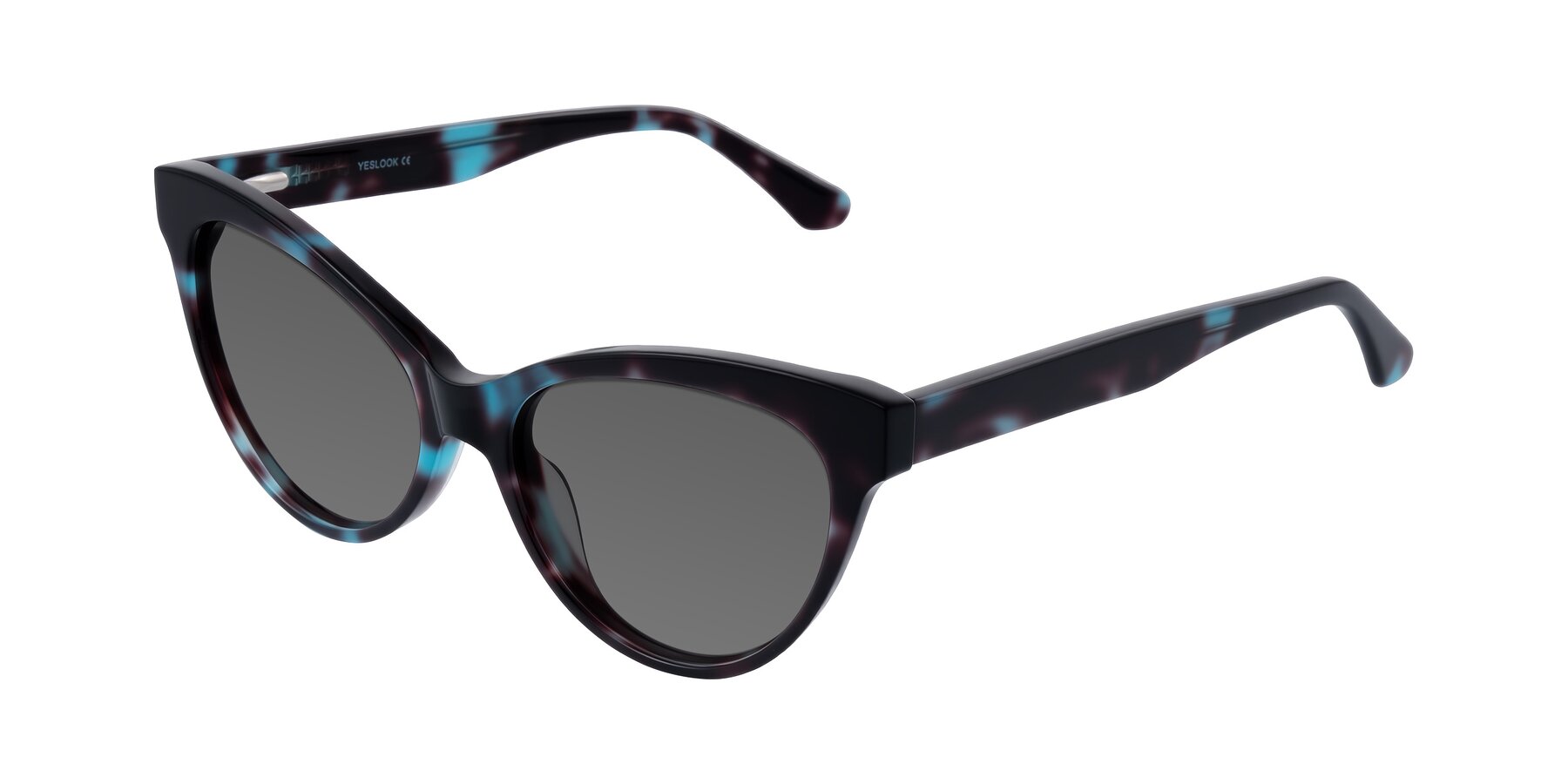 Angle of Carrick in Blue Shadow with Medium Gray Tinted Lenses