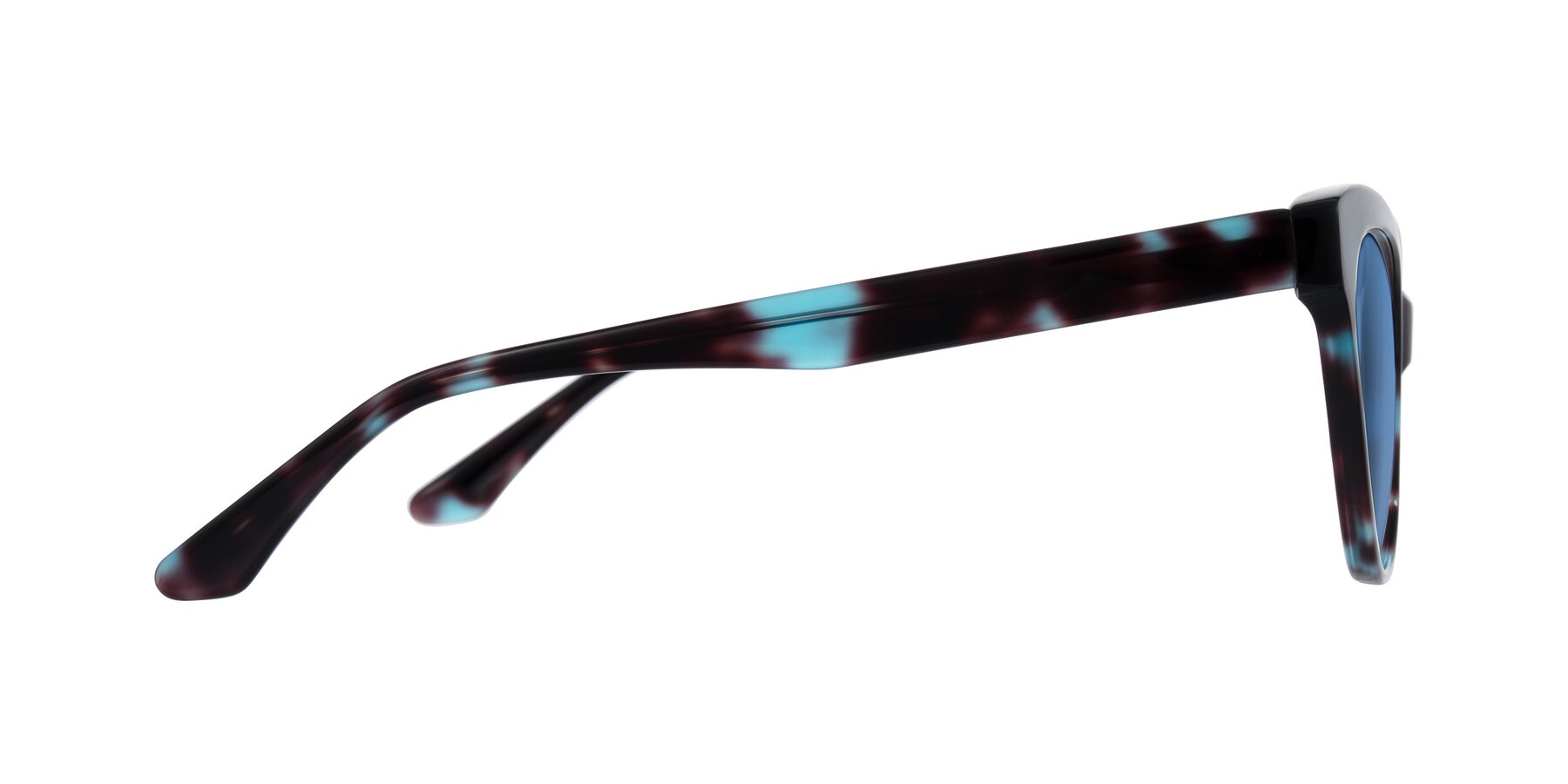 Side of Carrick in Blue Shadow with Medium Blue Tinted Lenses