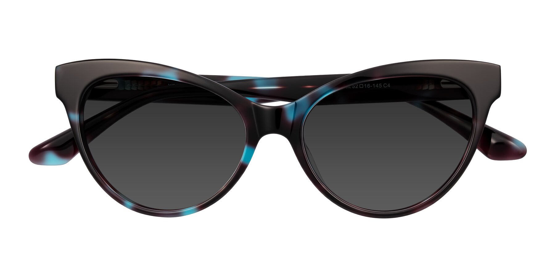 Folded Front of Carrick in Blue Shadow with Gray Tinted Lenses