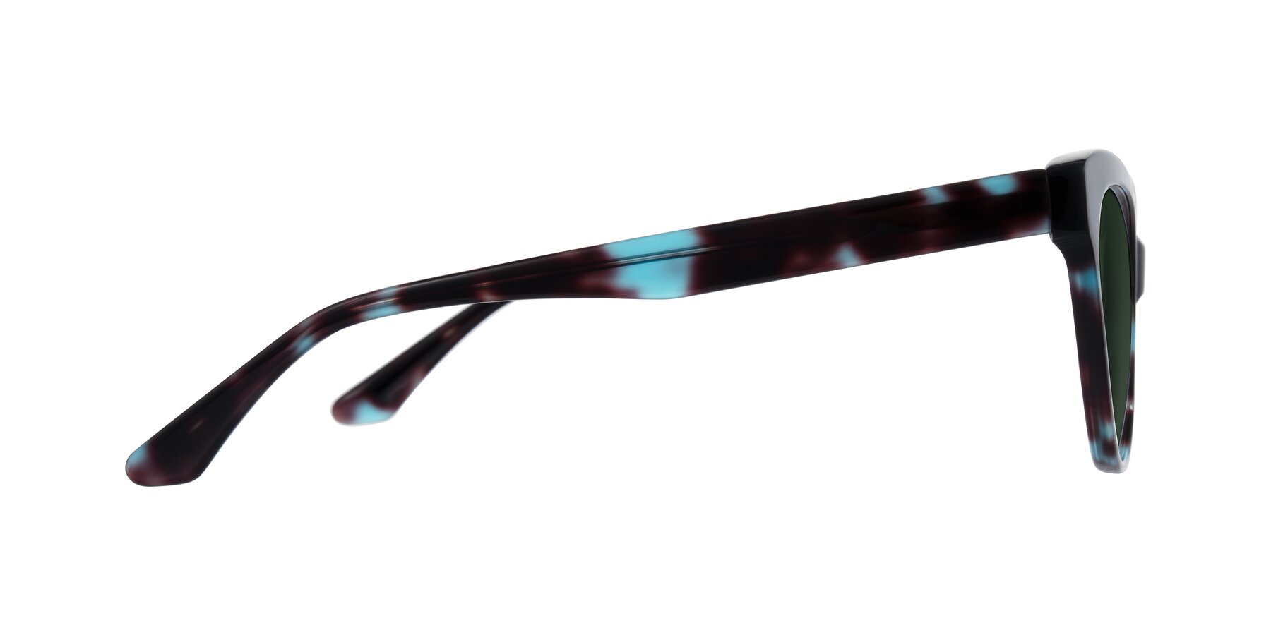 Side of Carrick in Blue Shadow with Green Tinted Lenses