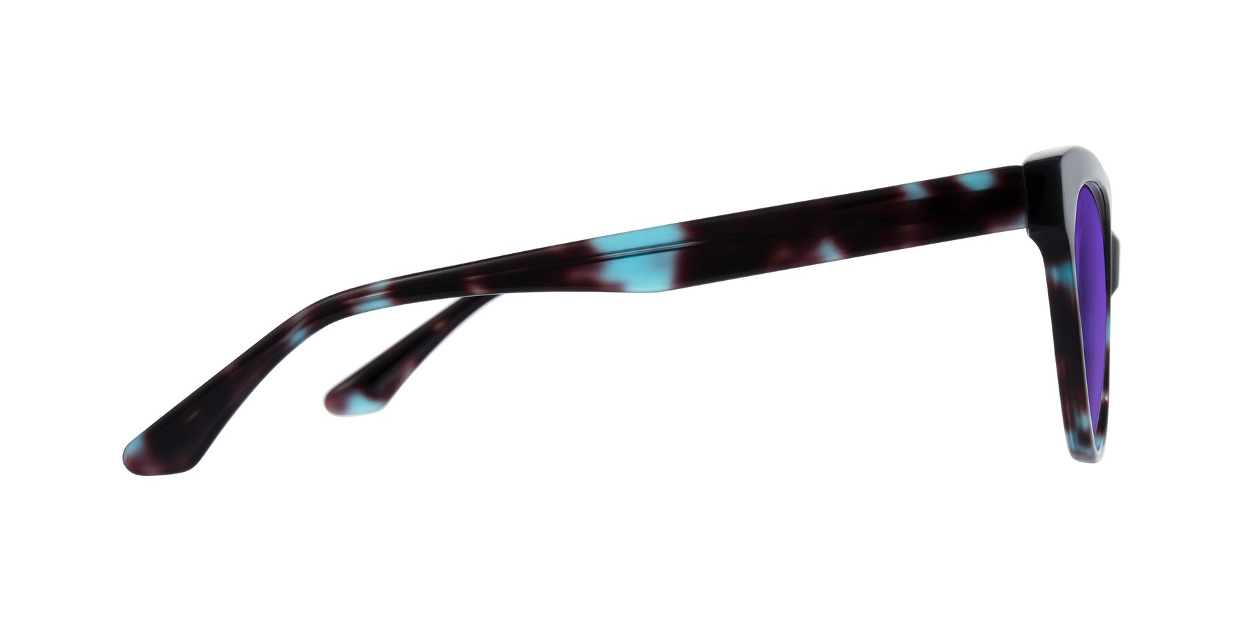 Side of Carrick in Blue Shadow with Purple Tinted Lenses