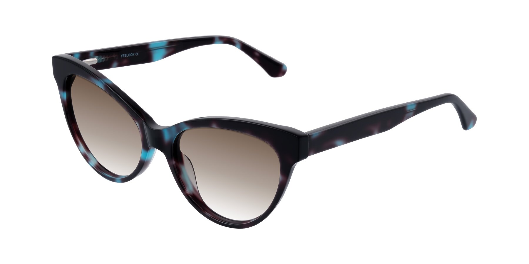 Angle of Carrick in Blue Shadow with Brown Gradient Lenses
