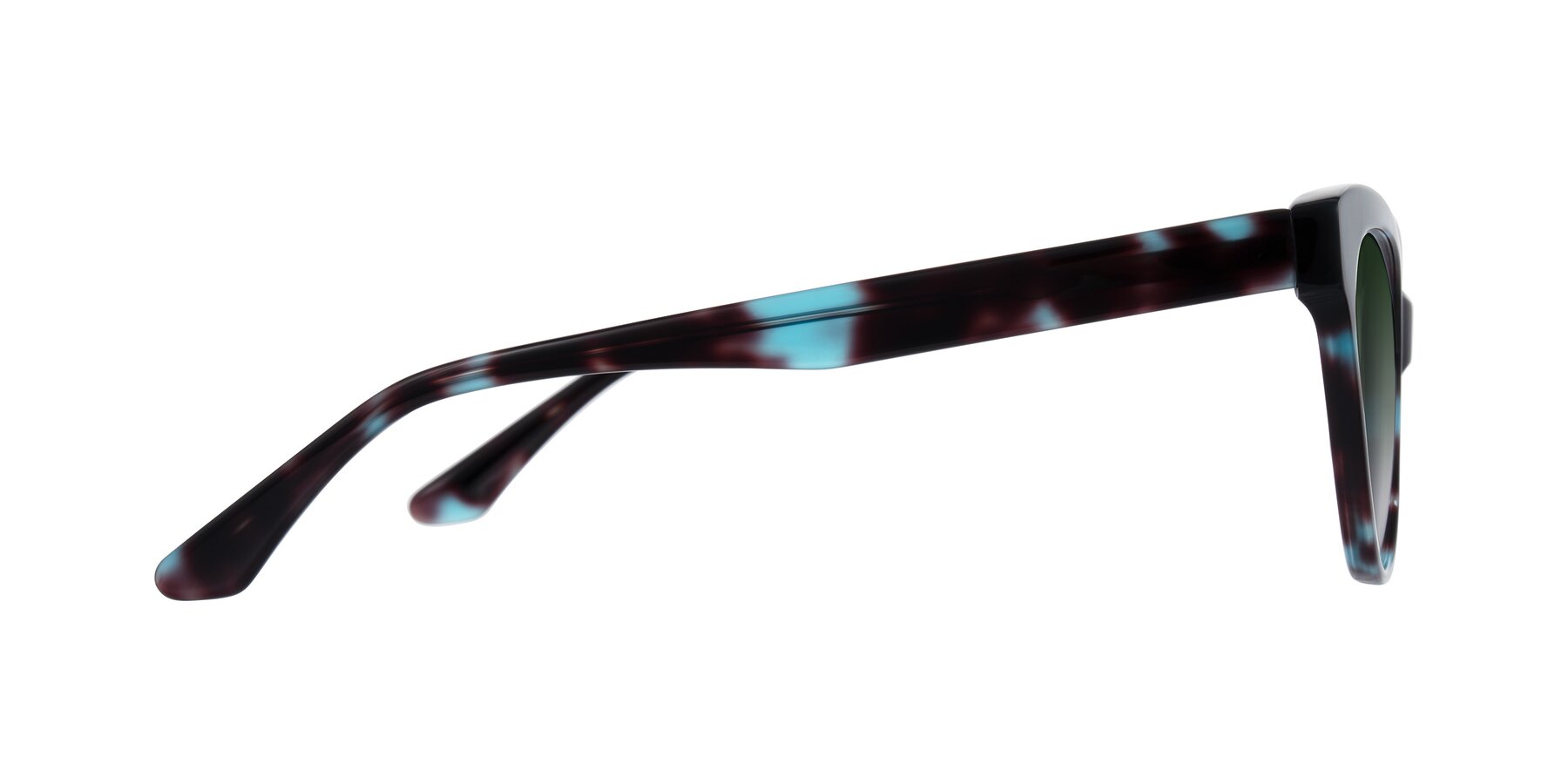 Side of Carrick in Blue Shadow with Green Gradient Lenses