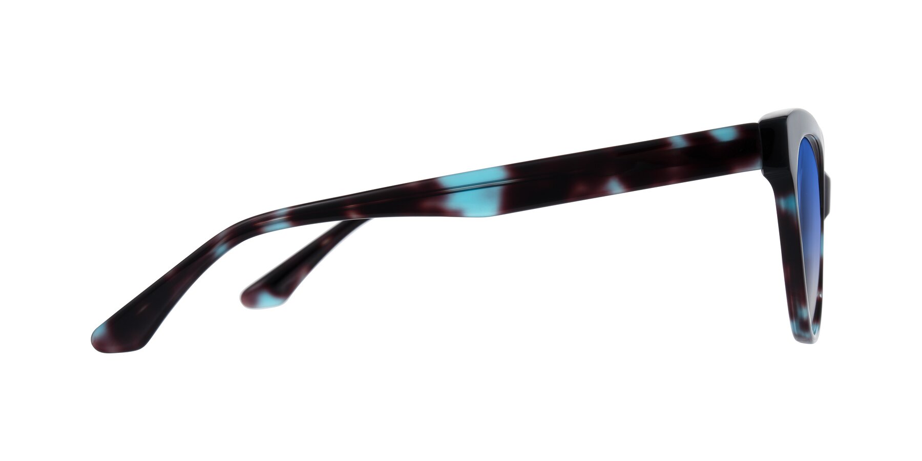 Side of Carrick in Blue Shadow with Blue Gradient Lenses