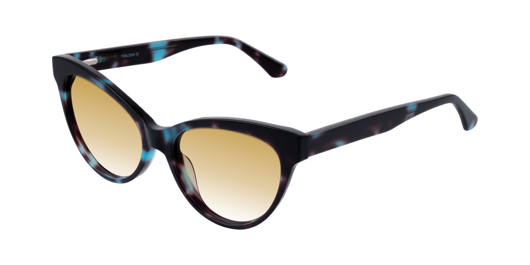 Angle of Carrick in Blue Shadow with Champagne Gradient Lenses