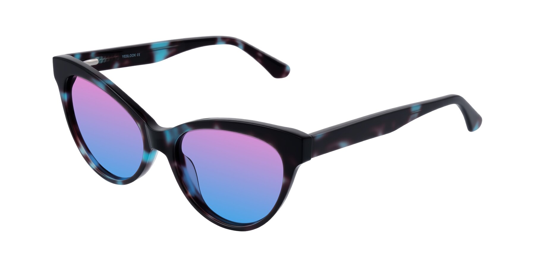 Angle of Carrick in Blue Shadow with Pink / Blue Gradient Lenses