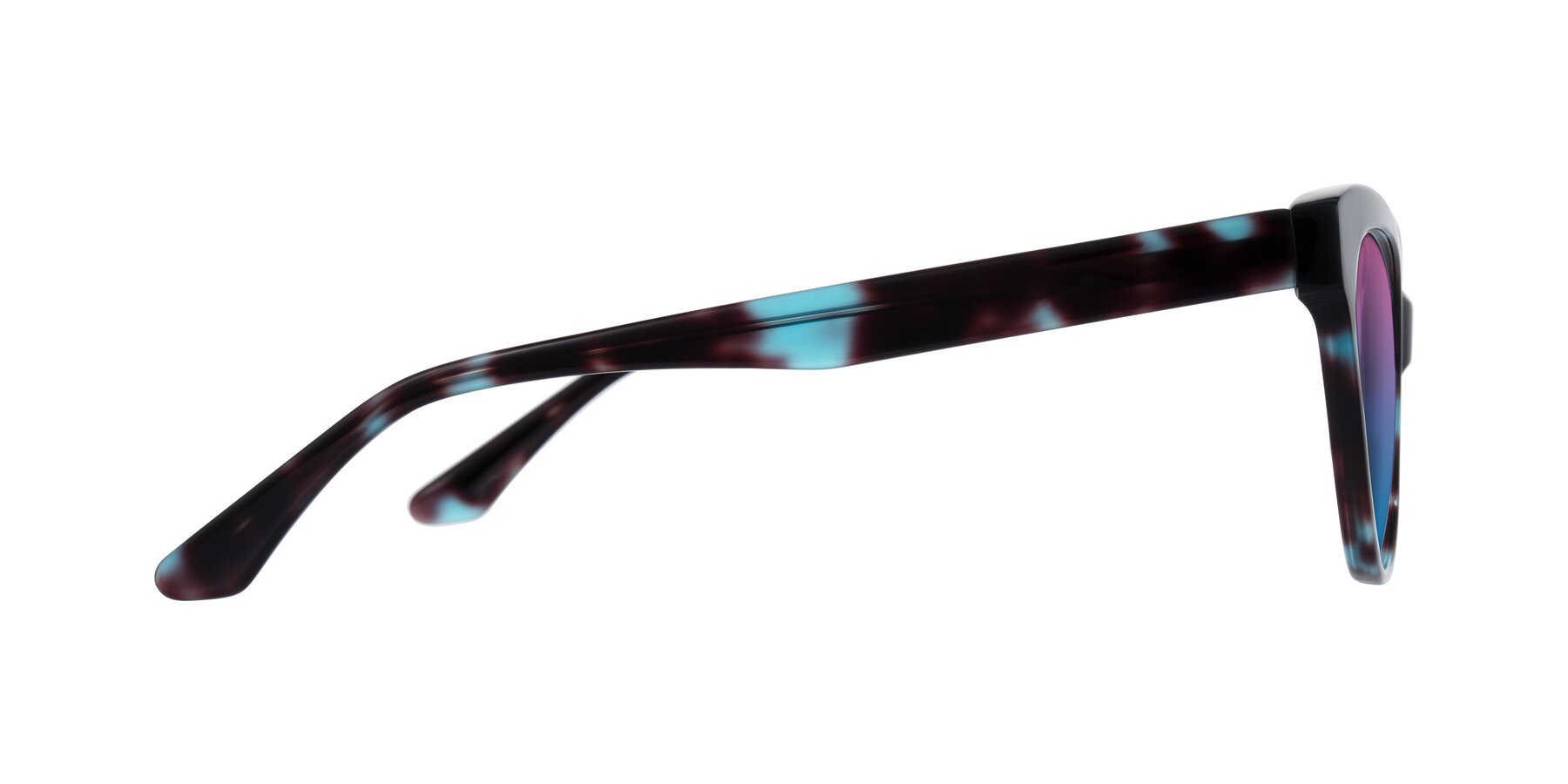 Side of Carrick in Blue Shadow with Pink / Blue Gradient Lenses