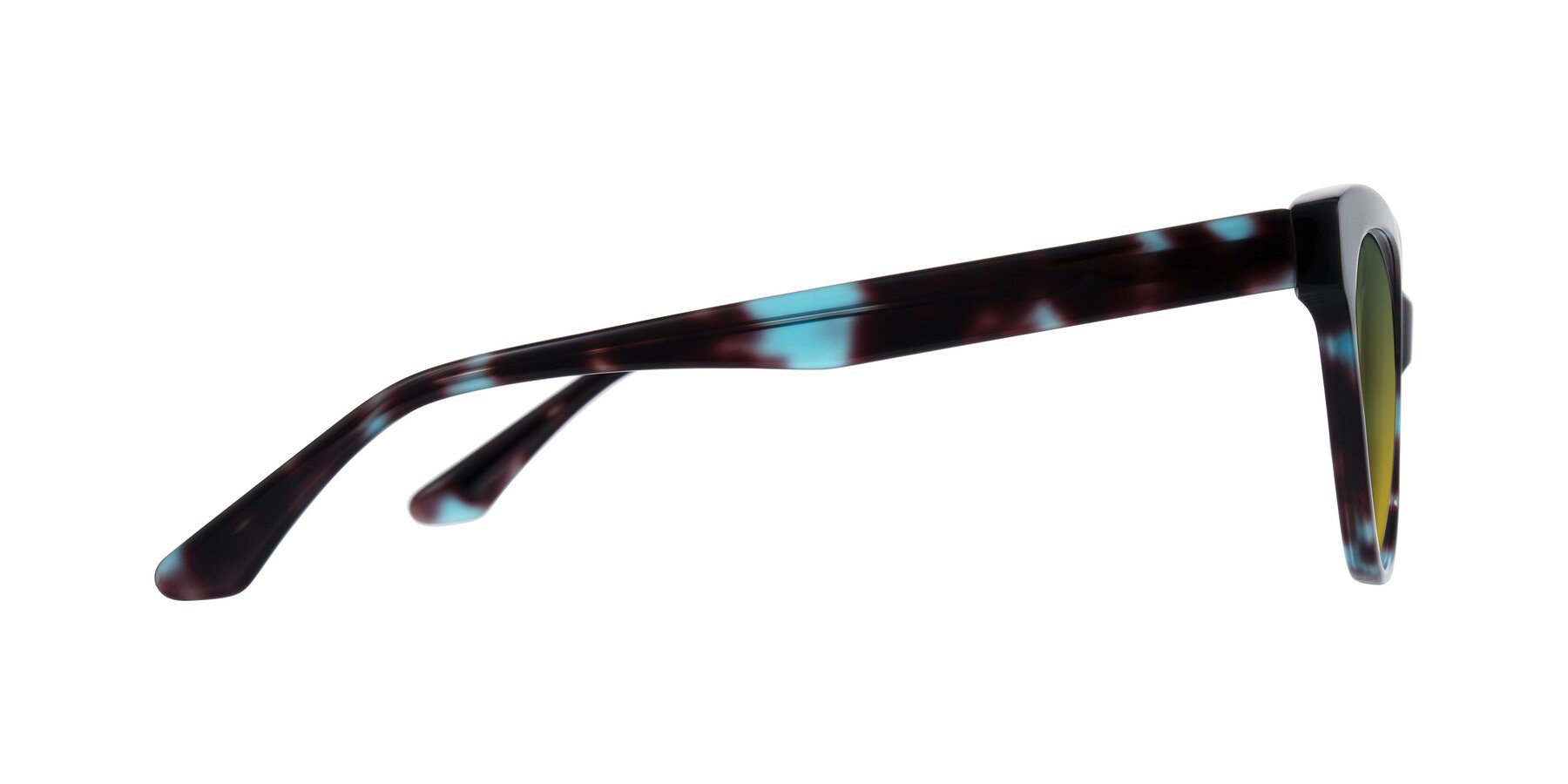 Side of Carrick in Blue Shadow with Green / Yellow Gradient Lenses