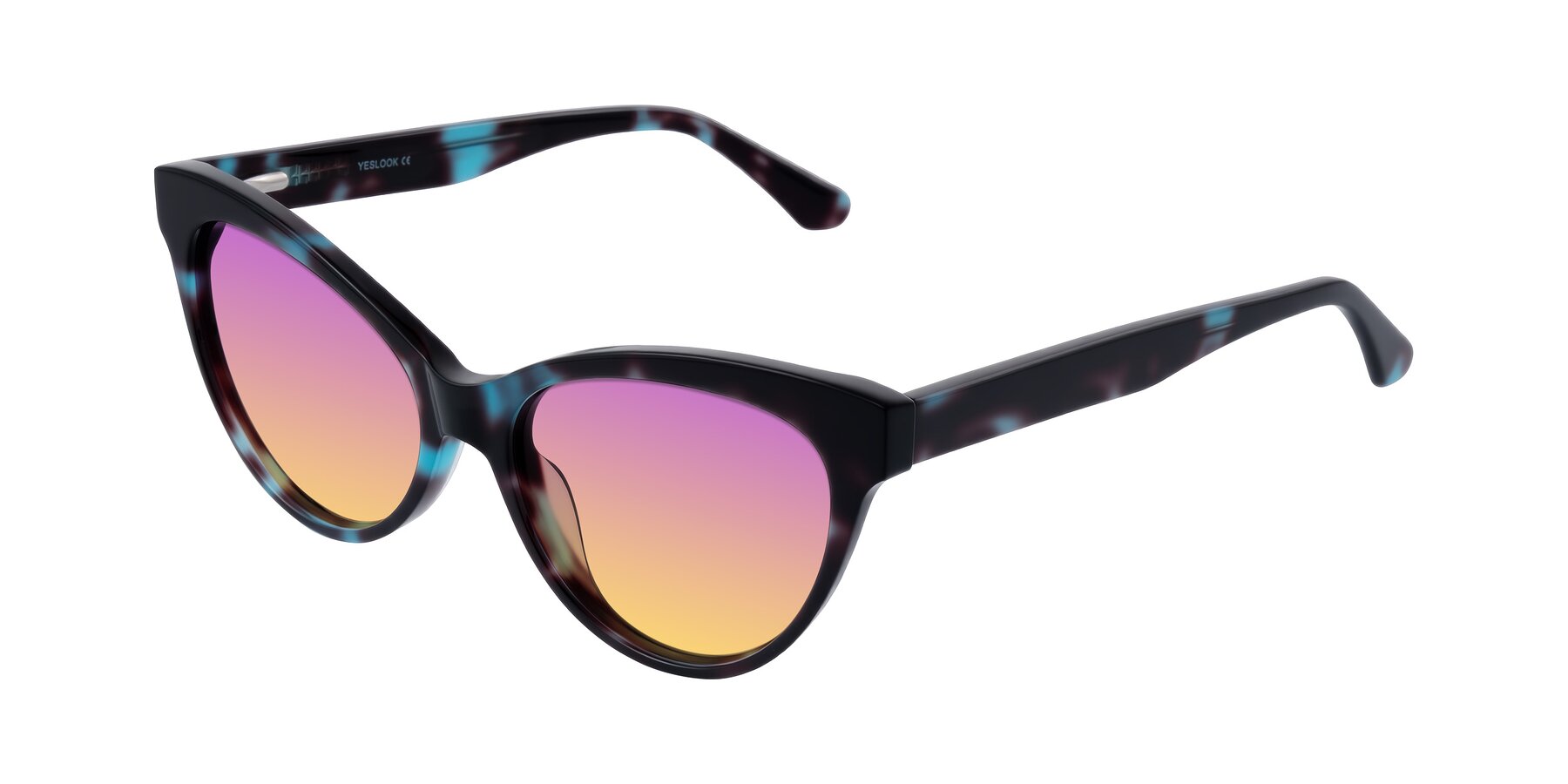 Angle of Carrick in Blue Shadow with Purple / Yellow Gradient Lenses