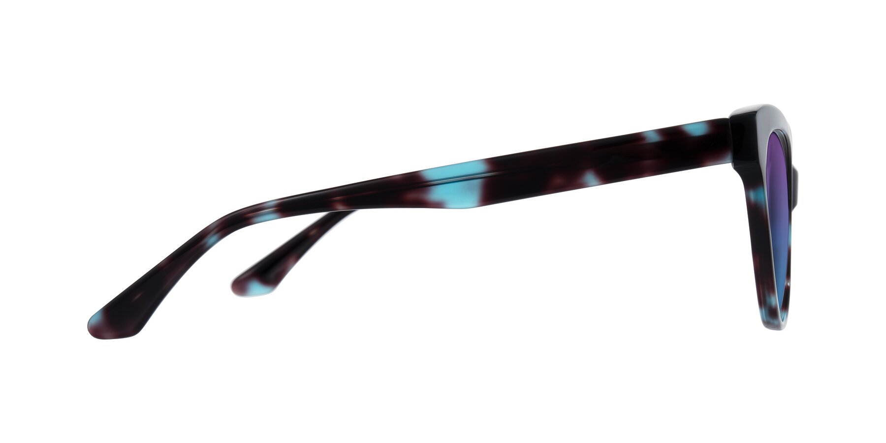 Side of Carrick in Blue Shadow with Purple / Blue Gradient Lenses