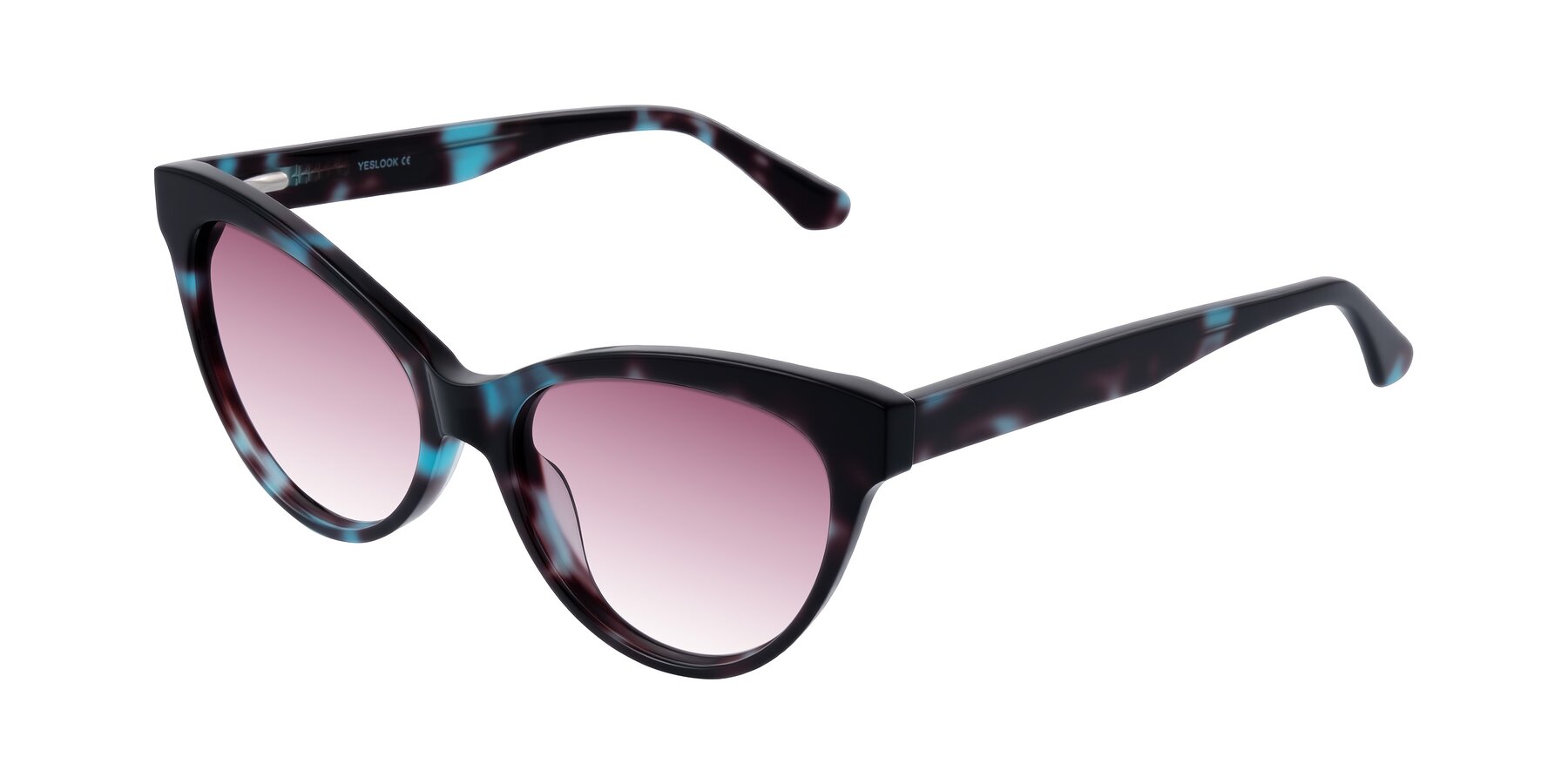 Angle of Carrick in Blue Shadow with Wine Gradient Lenses