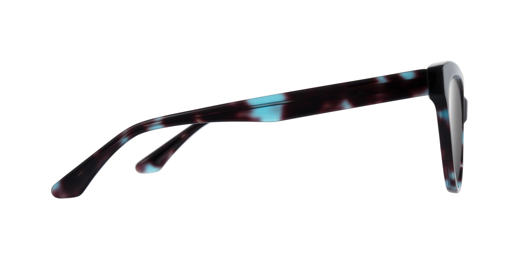 Side of Carrick in Blue Shadow with Silver Mirrored Lenses