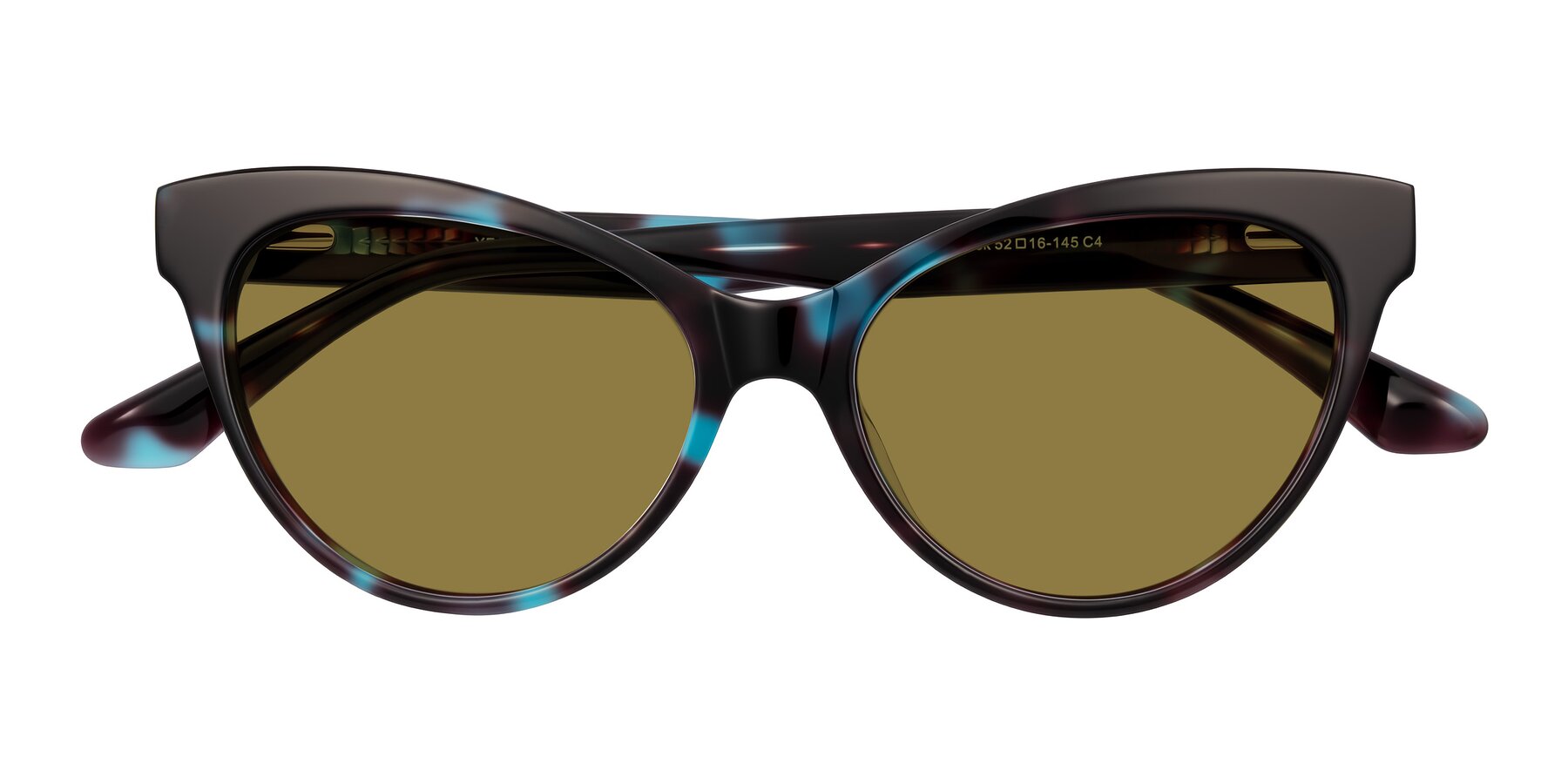Folded Front of Carrick in Blue Shadow with Brown Polarized Lenses