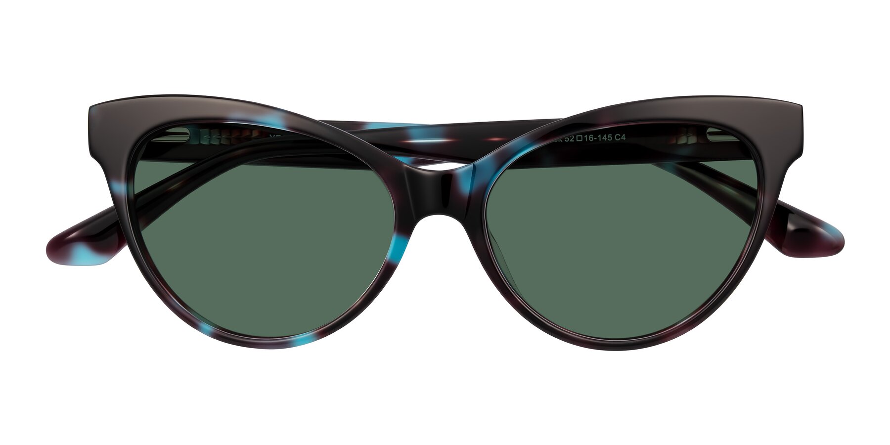 Folded Front of Carrick in Blue Shadow with Green Polarized Lenses