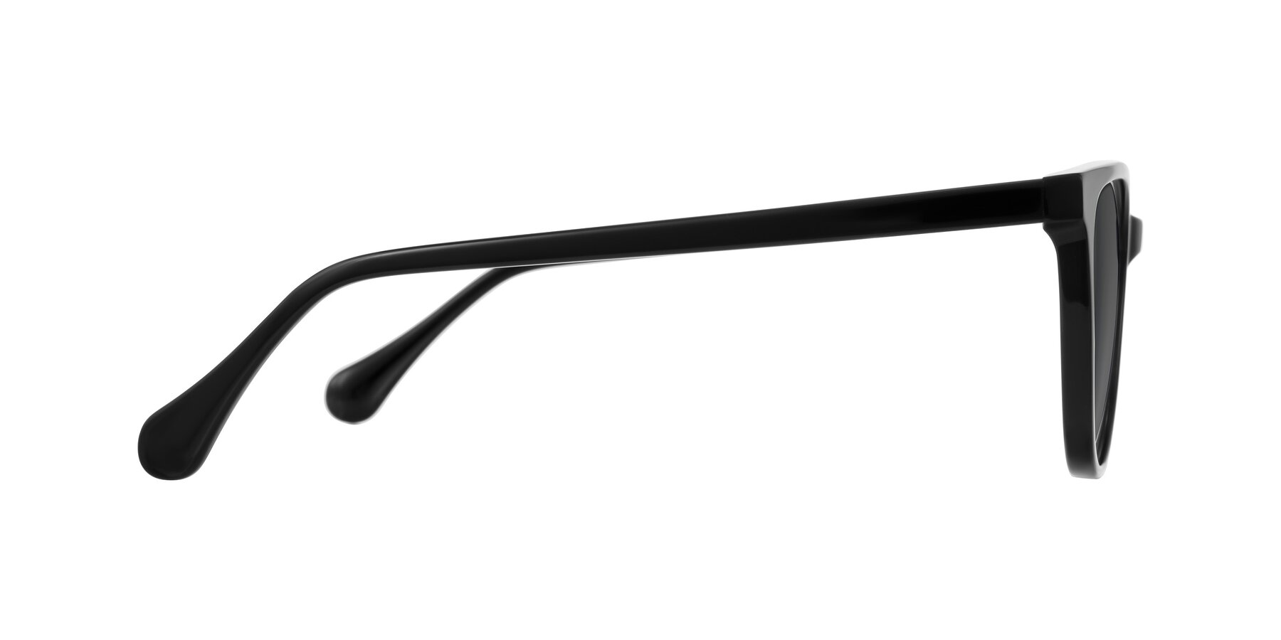 Side of Glenroe in Black with Medium Gray Tinted Lenses
