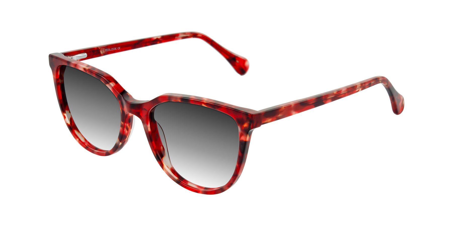 Angle of Glenroe in Red Tortoise with Gray Gradient Lenses