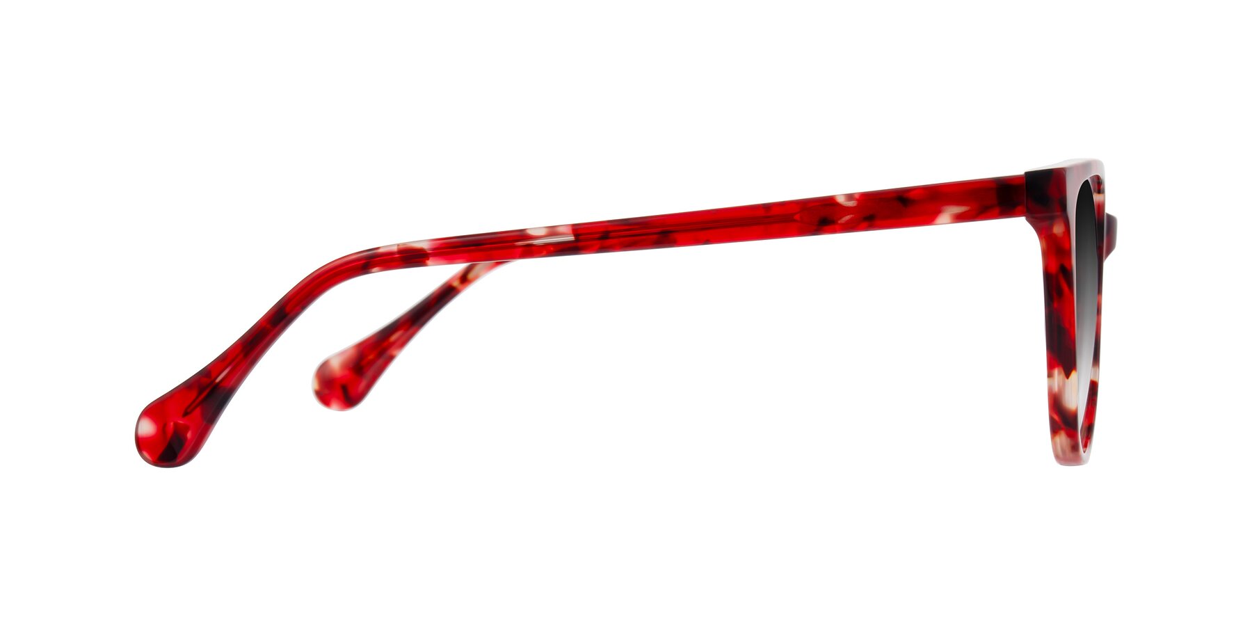 Side of Glenroe in Red Tortoise with Gray Gradient Lenses