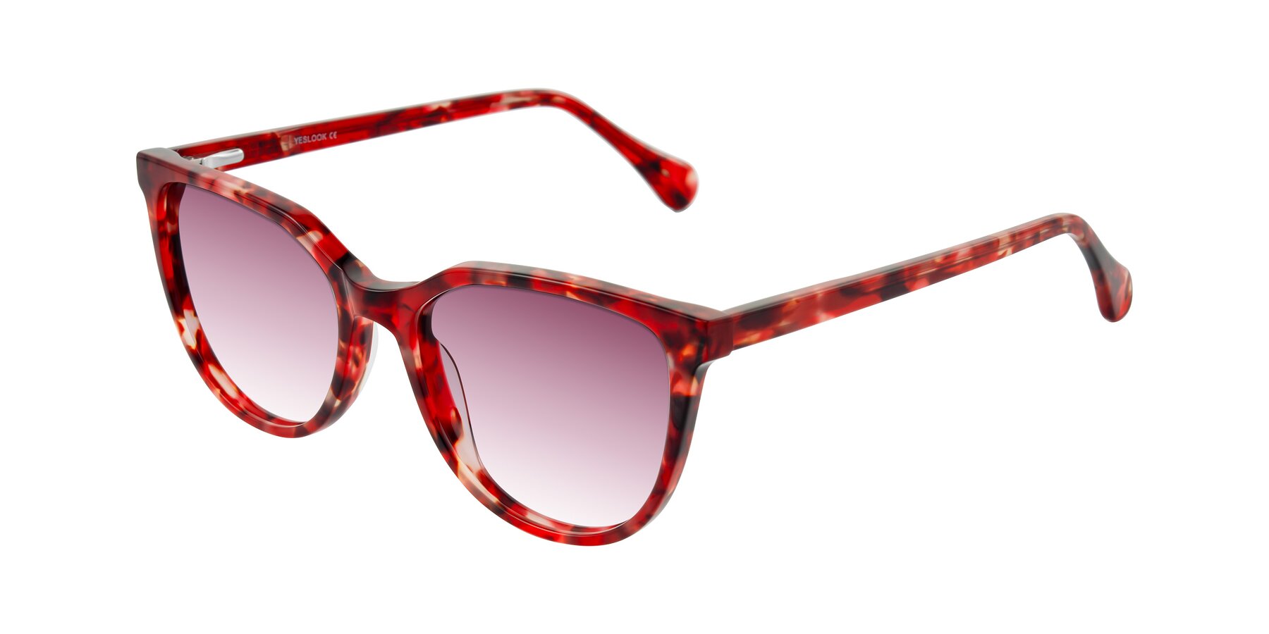 Angle of Glenroe in Red Tortoise with Wine Gradient Lenses