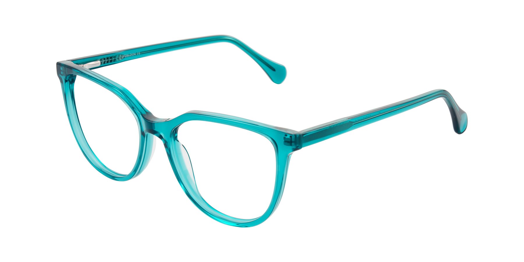 Angle of Glenroe in Peacock with Clear Eyeglass Lenses