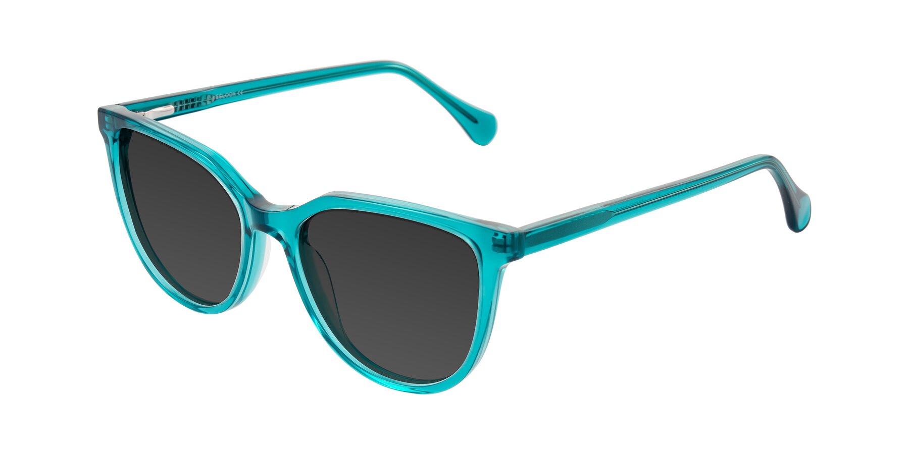 Angle of Glenroe in Peacock with Gray Tinted Lenses