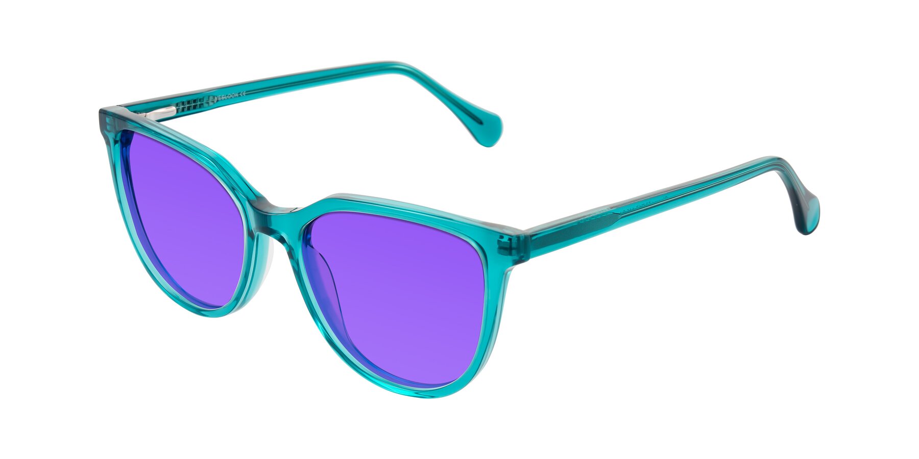 Angle of Glenroe in Peacock with Purple Tinted Lenses