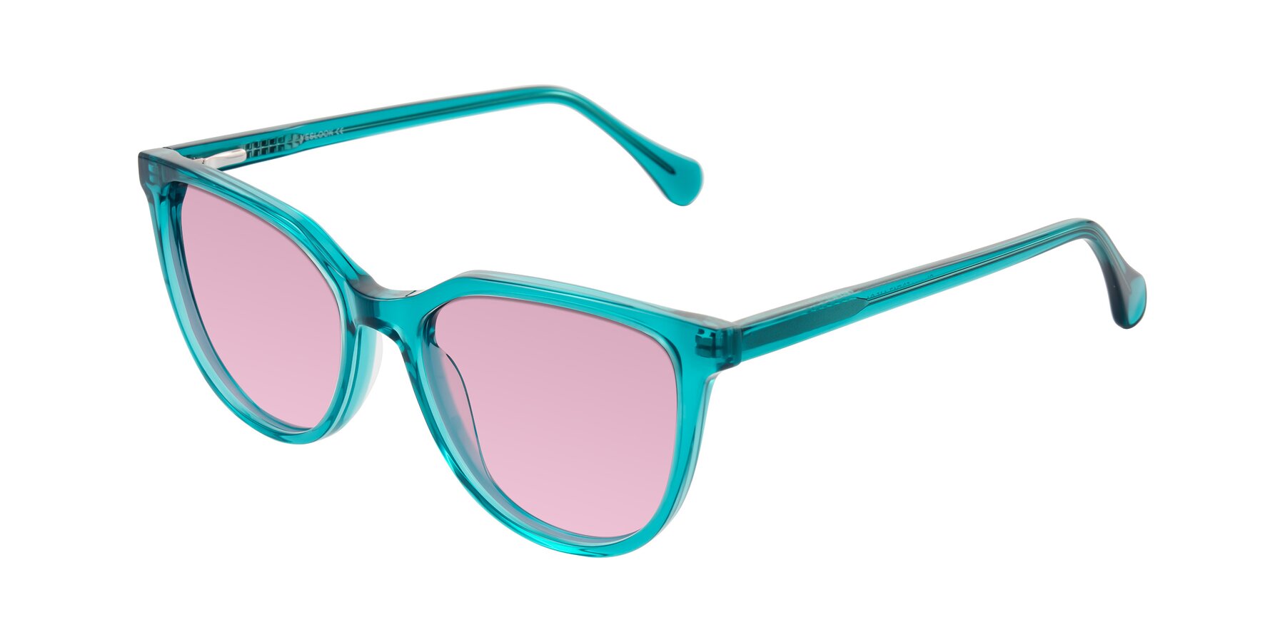 Angle of Glenroe in Peacock with Light Wine Tinted Lenses