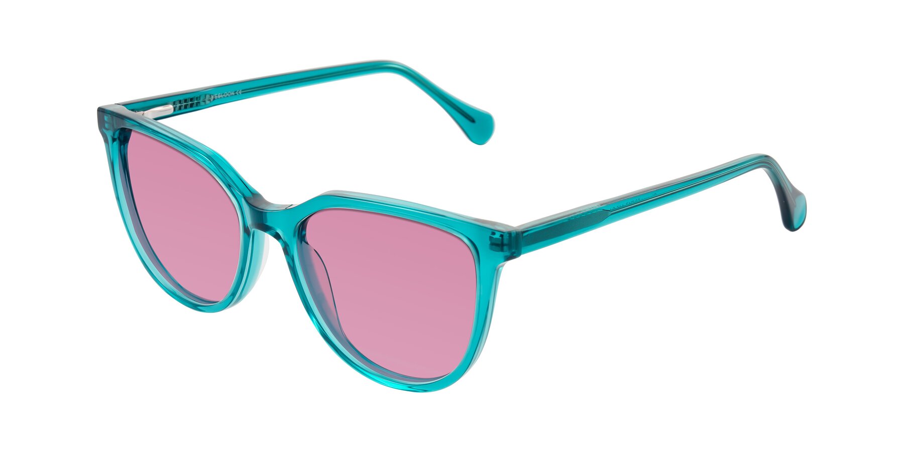 Angle of Glenroe in Peacock with Medium Wine Tinted Lenses