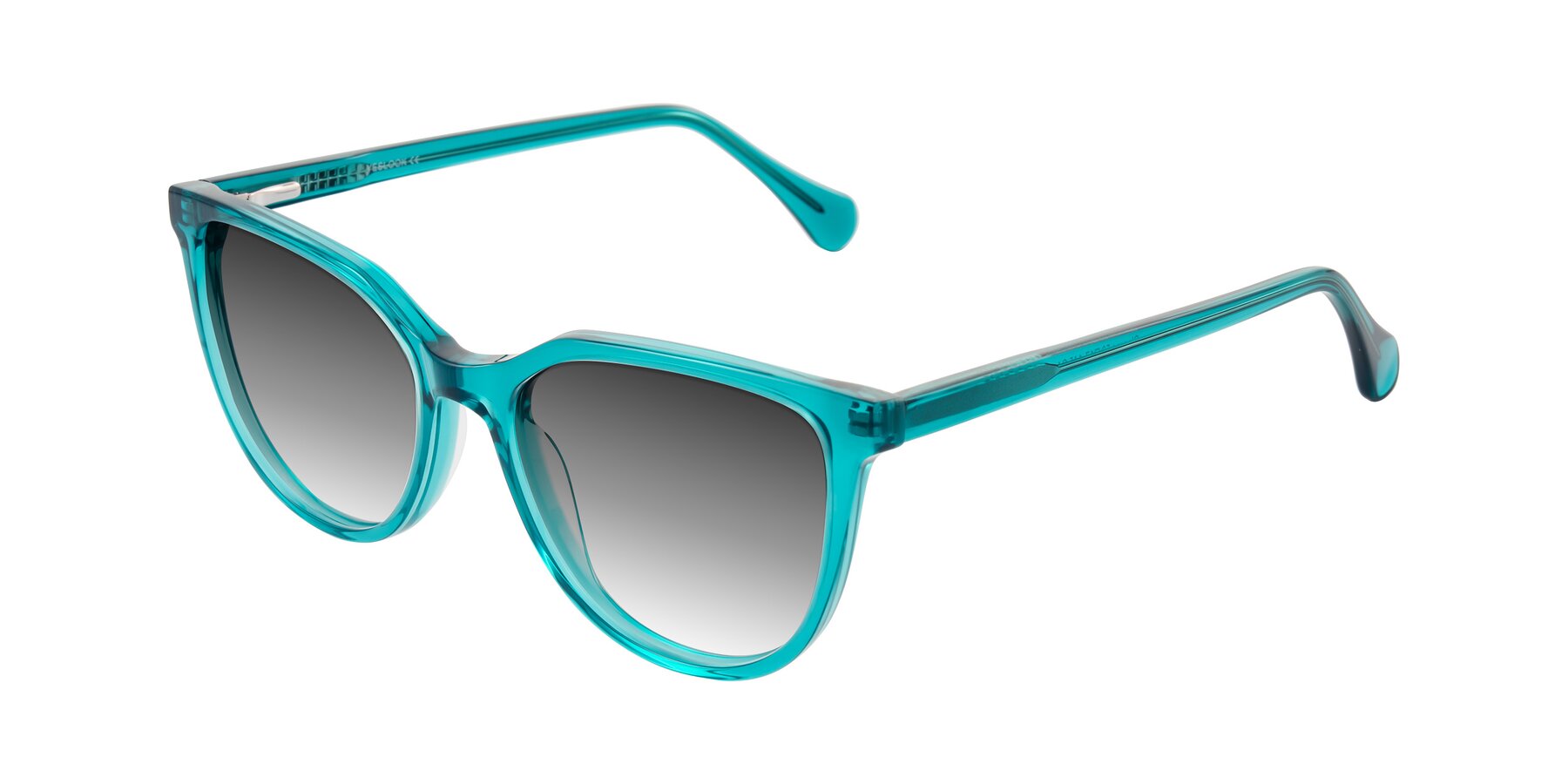 Angle of Glenroe in Peacock with Gray Gradient Lenses